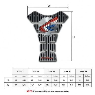 Honda Tank Pad Motorbike Metal Fragments Design 