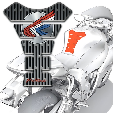 Honda Tank Pad Motorbike Metal Fragments Design 