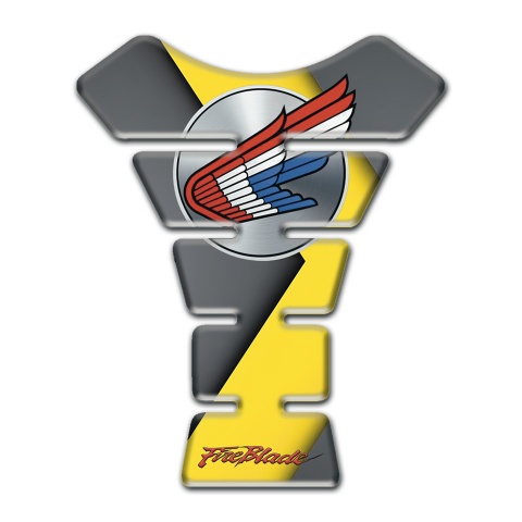 Honda Tank Fuse Yellow Grey Base Fire Blade Style 