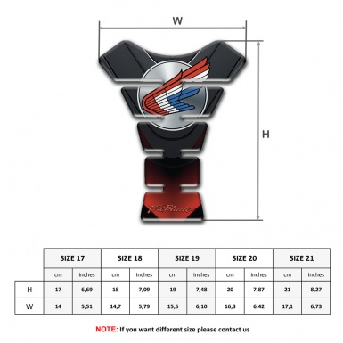 Honda Tank Pad Motorbike best Desdign Fire Blade Style 