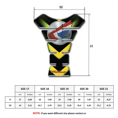 Honda Tank Guard Pads Anti Slip Sticker Fire Blade edition 