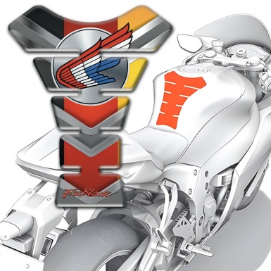 Honda Tank Guard Pads Fire Blade Style Multicolored base 
