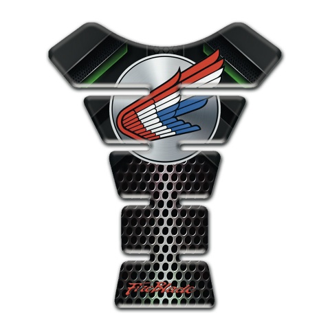 Honda Tank Pad Protector Perforated Base Fly logo Style 