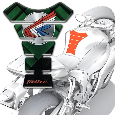 Honda Tank Pad Motorbike Green patterns Base Fire Blade 