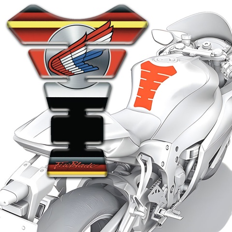 Honda Tank Pad Protector Colorful Silicone Sticker 