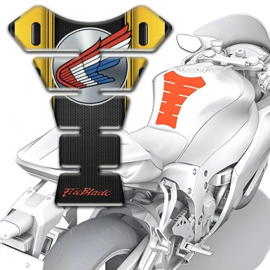 Honda Tank Guard Pads Premium Quality Anti Slip Sticker 