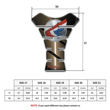Honda Tank Pad Protector Bronze Base Edition 