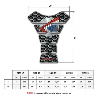 Honda Tank Pad Protector Perforated Steel Base Fire Blade Edition 