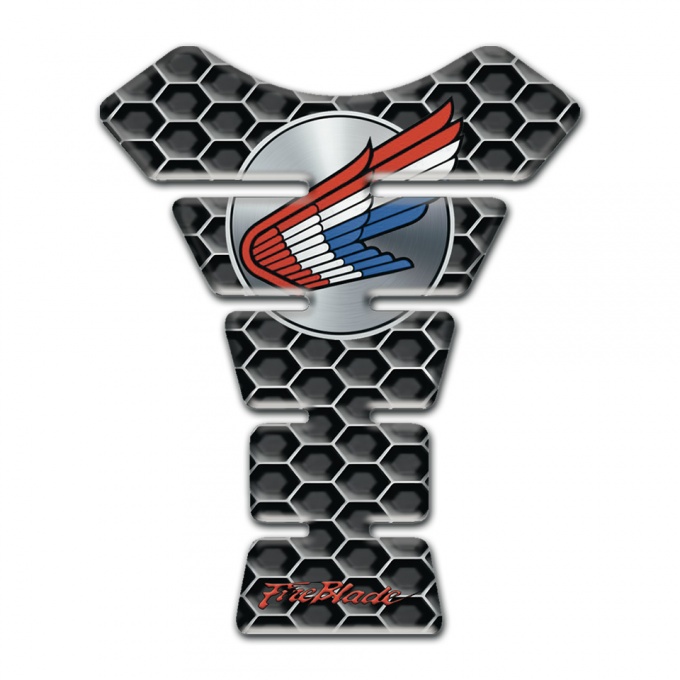 Honda Tank Pad Protector Perforated Steel Base Fire Blade Edition 