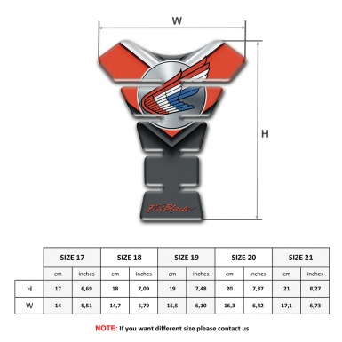 Honda Tank Pad Motorbike Fire Blade Edition