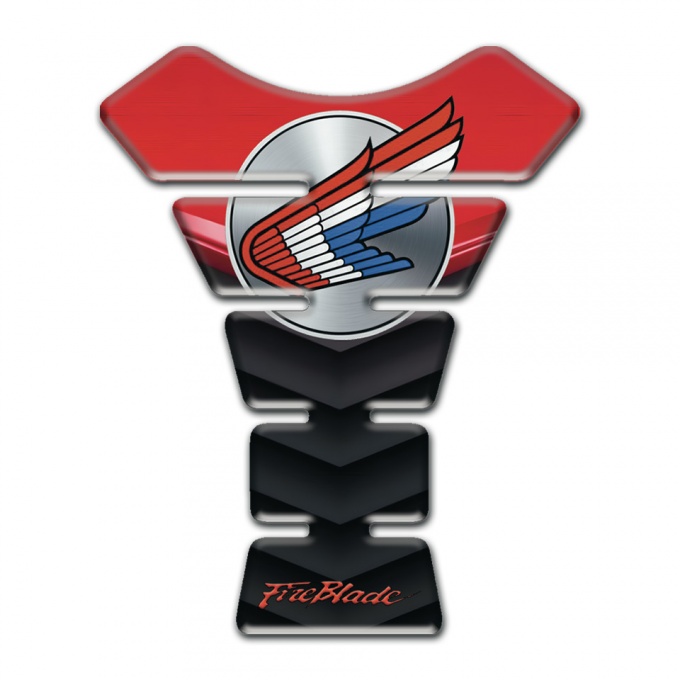 Honda Tank Protector Black Red Background Print 