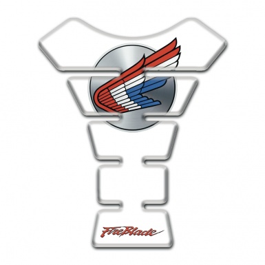 Honda Tank Guard Pads White Print Colorful Logo 