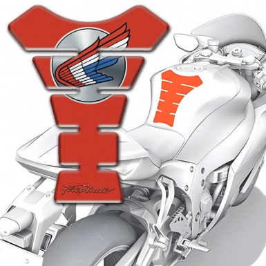 Honda Tank Fuse Red Print Colorful logo Fire Blade Style 