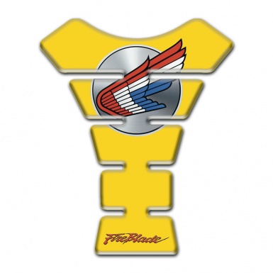 Honda Tank Pad Motorbike Yellow print Fire Blade Edition 