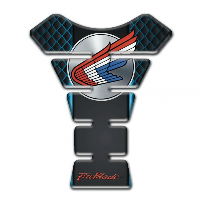 Honda Tank Pad Motorbike Neon Mesh Motif with Colorful Logo 