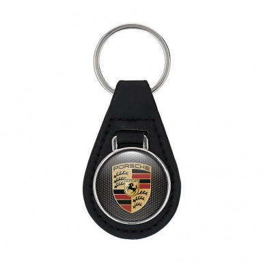 Porsche Leather Keychain Premium Mesh Edition