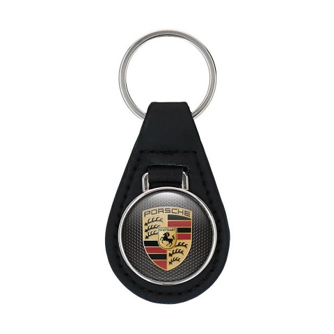 Porsche Leather Keychain Premium Mesh Edition