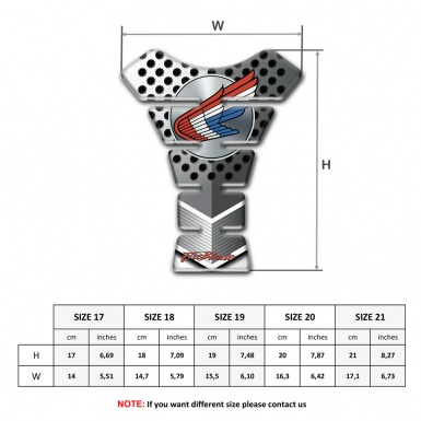 Honda Tank Fuse Perforated Background Design Colorful Logo 