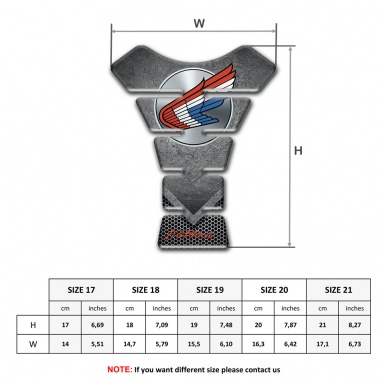 Honda Tank Fuse Scratched Plate Design Colorful Logo 