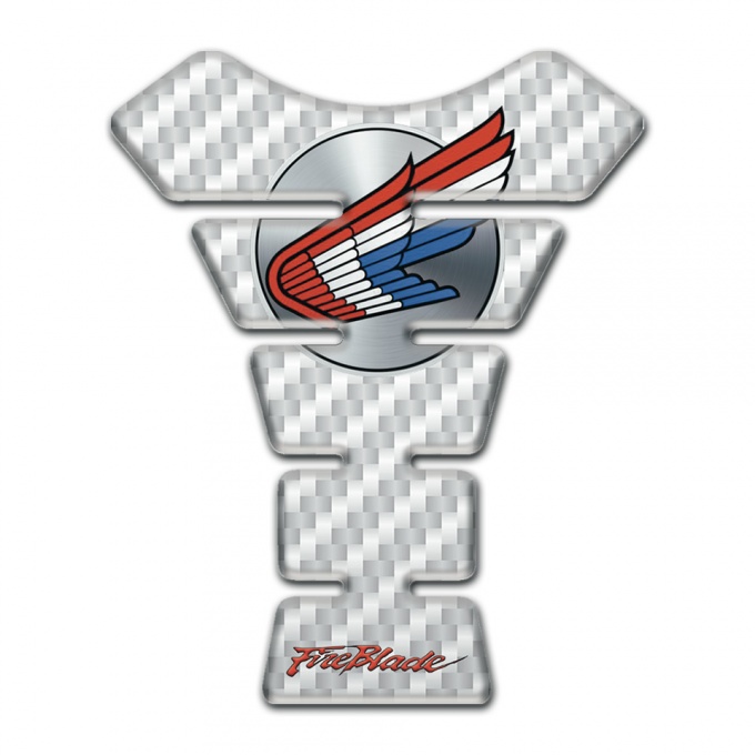 Honda Tank Fuse White Carbon Edition Colorful Logo 