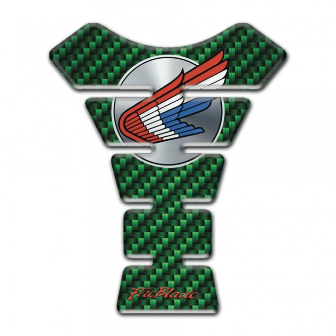 Honda Tank Pad Motorbike Green Carbon Edition Colorful logo 