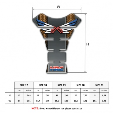 Honda Tank Pad Motorbike Copper Detail Design 