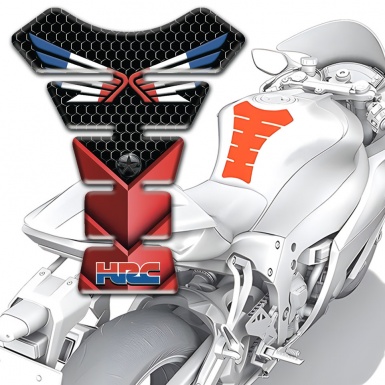 Honda Tank Pad Protector High-Quality  HRC Style Logo with Wings 
