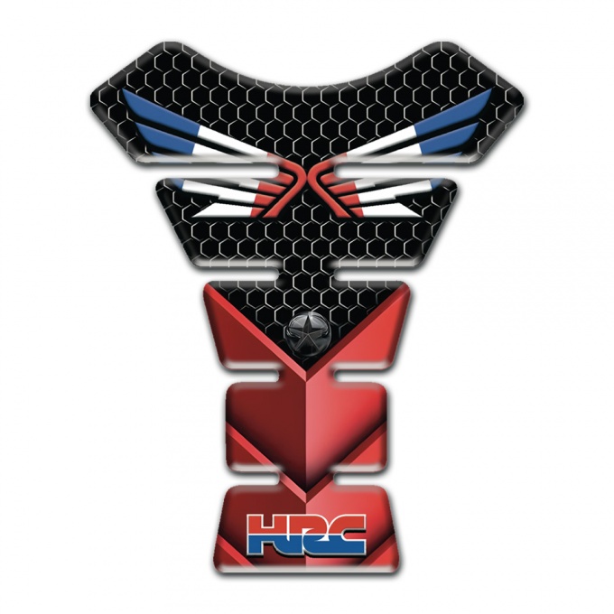 Honda Tank Pad Protector High-Quality  HRC Style Logo with Wings 
