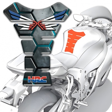 Honda Tank Fuse 3D base Decoration Logo with Wings 