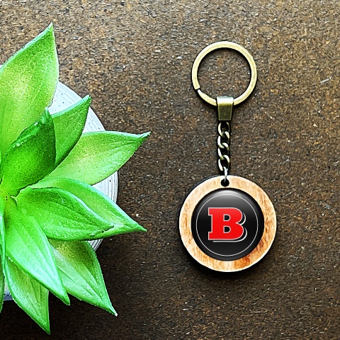 Brabus Key Chain Handmade from Wood Black