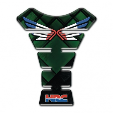 Honda Tank Pad Motorbike with Dark Green and Black Design 