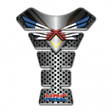 Honda Tank Pad Protector Perforated Metal Base Effect Fly Logo 