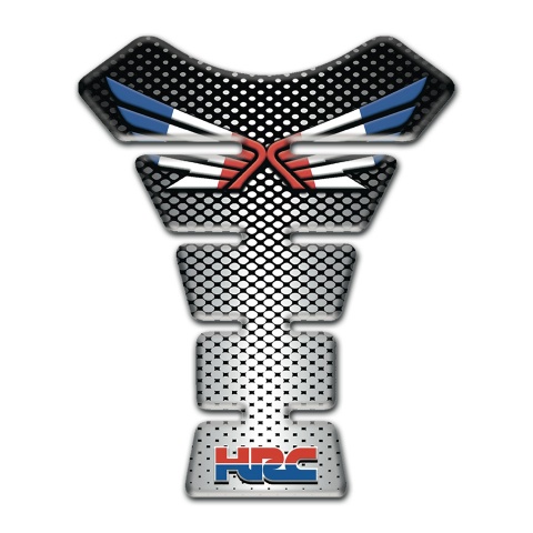 Honda Tank Fuse High-Quality Center Grey Black Silicone Sticker 