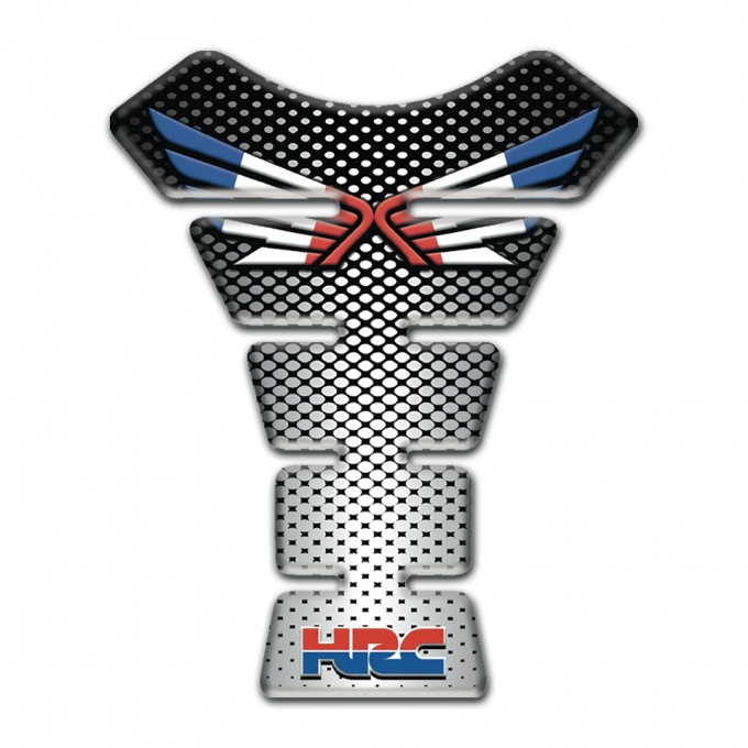Honda Tank Fuse High-Quality Center Grey Black Silicone Sticker 