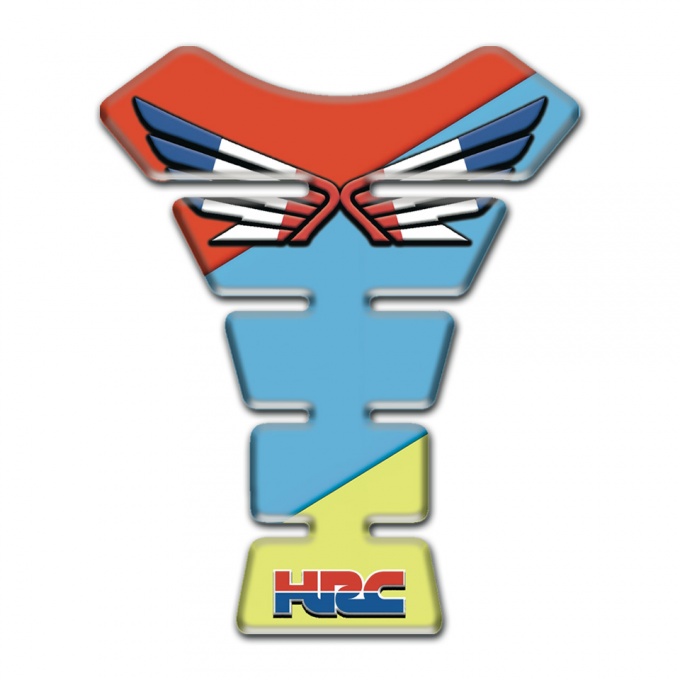 Honda Tank Pad Motorbike Sky Blue Nuance background Stylish Logo 