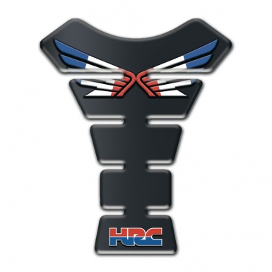 Honda Tank Guard Pads Black Base Colorful Wings logo HRC Style 