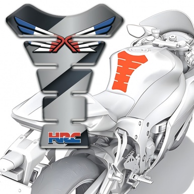 Honda Tank Pad Protector Grey patterns Background and HRC Model 