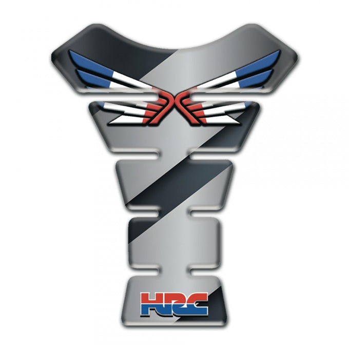 Honda Tank Pad Protector Grey patterns Background and HRC Model 