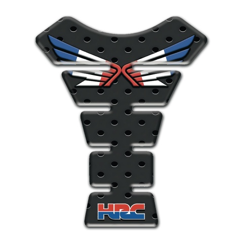 Honda Tank Pad Motorbike Black base with Dots Effect 