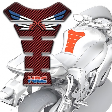 Honda Tank Protector red carbon Edition HRC Model 