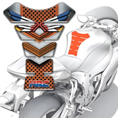 Honda Tank Pad Motorbike Copper color Motive 