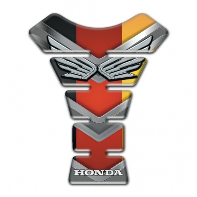 Honda Tank Pad Protector Premium Quality Design Silver Logo 