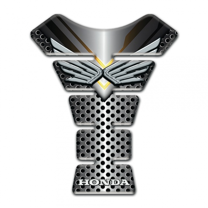 Honda Tank Pad Motorbike Premium Quality Silver Logo Design 
