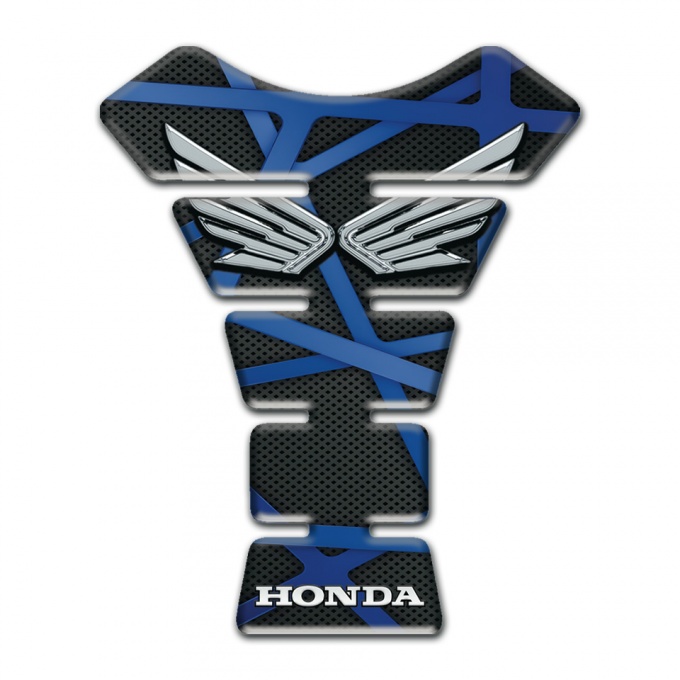 Honda Tank Fuse Black base with Dark Blue Lines edition 