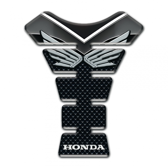 Honda Tank Protector High-Quality Style Silver Fly Logo 