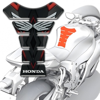 Honda Tank Pad Protector Stylish Vision Silver Logo 