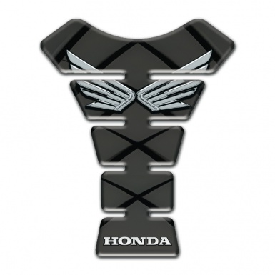 Honda Tank Guard Pads Fly Silver logo High-Quality Model 