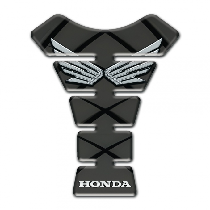Honda Tank Guard Pads Fly Silver logo High-Quality Model 
