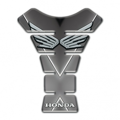 Honda Tank Pad Motorbike Silver Fly Logo Style Unique Base Design 