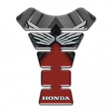 Honda Tank Fuse Dark Red with Grey Decoration 